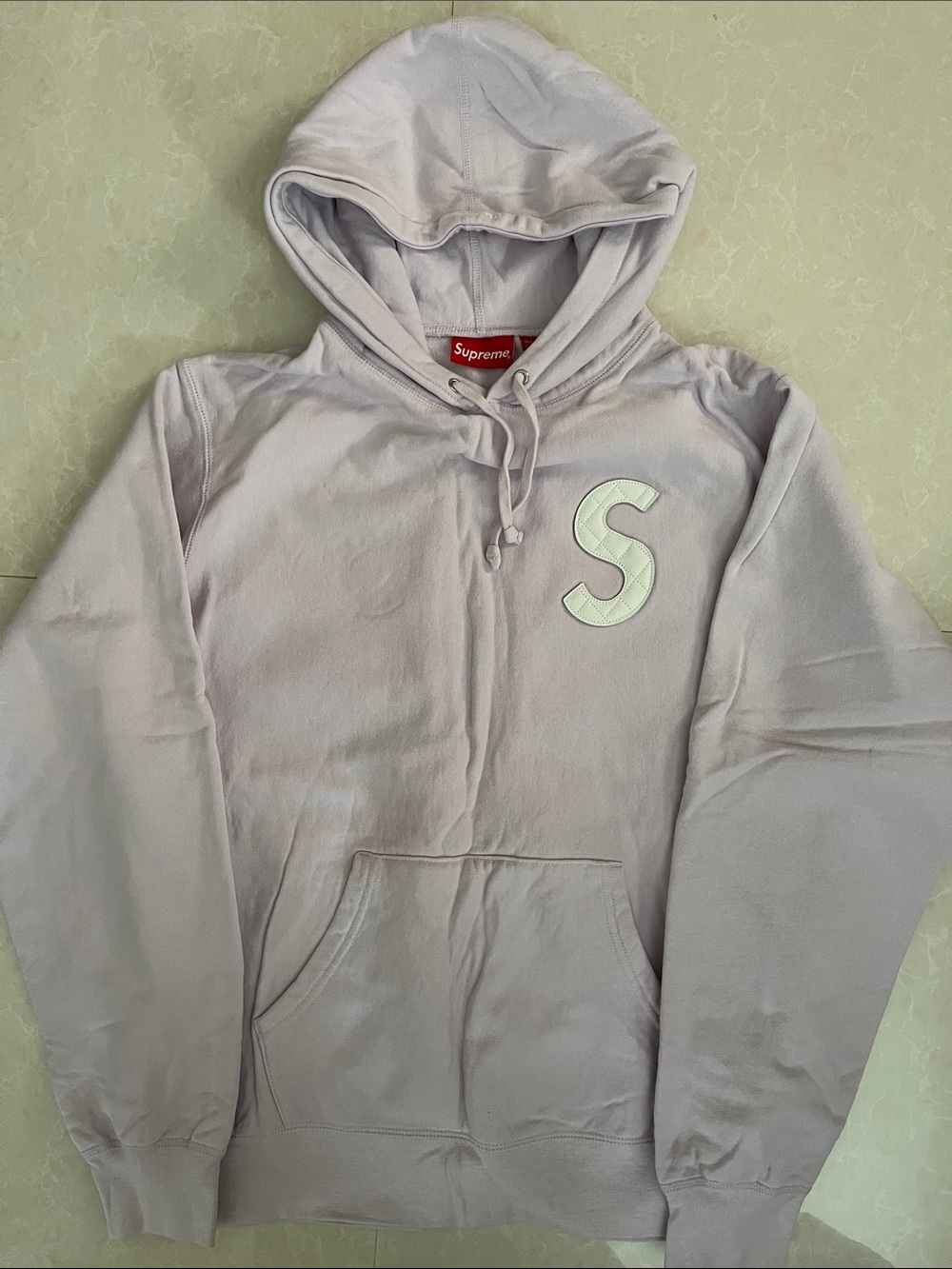 Supreme Lavender 'S' Logo Pullover Hoodie